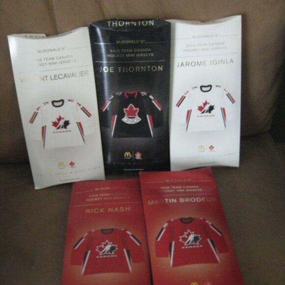 Lot of 5 McDonald’s Team Canada Hockey Mini Jersey's 2006 includes Joe Thornton - Picture 8 of 9